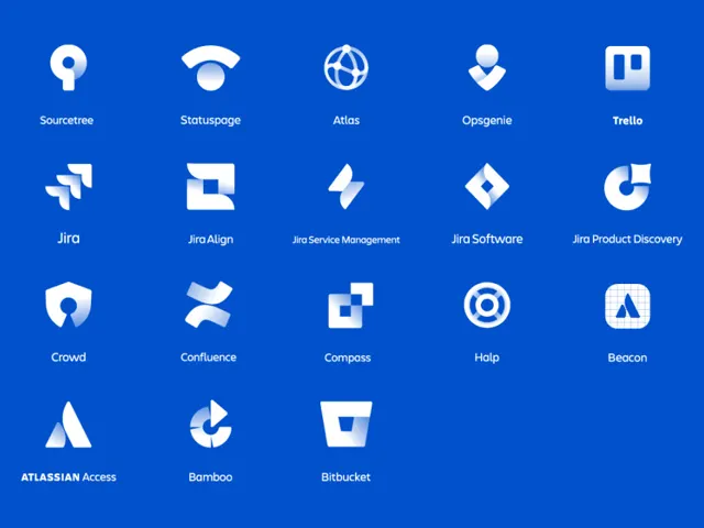Stack Atlassian comme symbole de Jira et Confluence